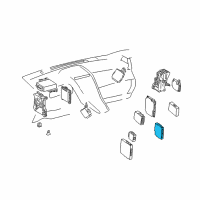 OEM 2011 Lexus CT200h COMPUTER ASSY, SMART Diagram - 89990-76015