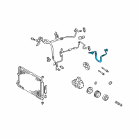 OEM 2002 Toyota Avalon Hose, Cooler REFRIGERANT Discharge Diagram - 88711-07010