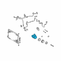 OEM 2005 Toyota Camry Compressor Diagram - 88320-07090-84