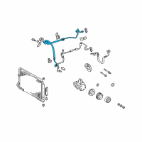 OEM 2001 Toyota Avalon Suction Hose Diagram - 88712-07021