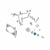 OEM 1999 Lexus ES300 Rotor Sub-Assy, Magnet Clutch Diagram - 88412-48020