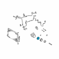 OEM 2002 Toyota Camry Hub Sub-Assy, Magnet Clutch Diagram - 88403-07010