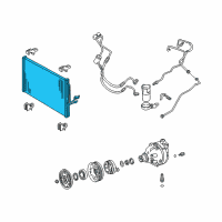 OEM Pontiac Montana Condenser Asm, A/C Diagram - 52486810