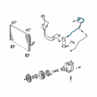 OEM 1997 Chevrolet Venture Hose Asm-A/C Accumulator Diagram - 10282196