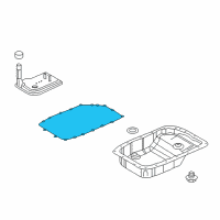 OEM Chevrolet Tahoe Gasket, Automatic Transmission Fluid Pan Diagram - 24224781