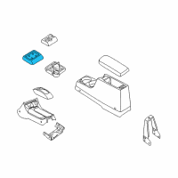 OEM 1998 Nissan Frontier Cup Holder Assembly (Gray) Diagram - 68431-3S500