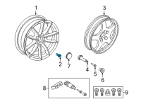 OEM 2022 Toyota GR Supra Wheel Bolt Diagram - 90118-WA330