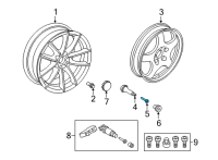 OEM 2022 Toyota GR Supra Valve Stem Valve Diagram - 4263A-WAA01