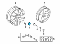 OEM 2022 Toyota GR Supra Center Cap Diagram - 42603-WAA01