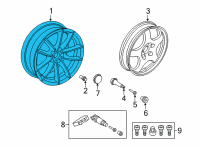 OEM 2021 Toyota GR Supra Wheel, Alloy Diagram - 42611-WAA02