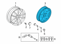 OEM 2022 Toyota GR Supra Wheel, Spare Diagram - 42611-WAA07