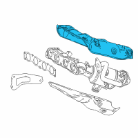 OEM Toyota Prius Prime Manifold Cover Diagram - 17167-37140