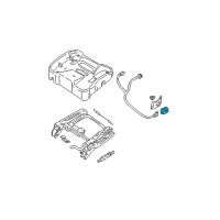 OEM 2003 Oldsmobile Alero Switch Asm, Driver Seat Adjuster *Pewter Diagram - 22609397