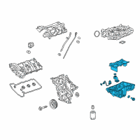 OEM Chevrolet Traverse Oil Pan Diagram - 12716568