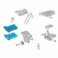 OEM Cadillac XTS Valve Cover Diagram - 12695642