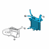 OEM Honda Cooler Assembly (Atf) Diagram - 25500-5WL-A02