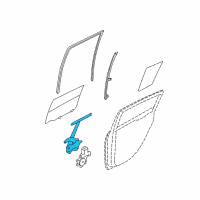 OEM Nissan Regulator Door Window LH Diagram - 82721-1U600