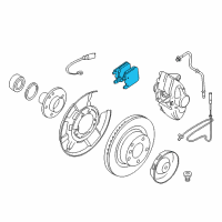 OEM BMW 330i Rear Brake Pads Set Diagram - 34-21-6-887-576