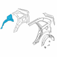 OEM Lincoln MKX Wheelhouse Diagram - 7T4Z-7827887-A