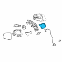 OEM 2022 Buick Encore Mirror Cover Diagram - 42492886