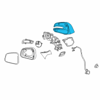 OEM Buick Mirror Cover Diagram - 95375221