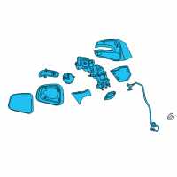 OEM Buick Mirror Assembly Diagram - 95374046