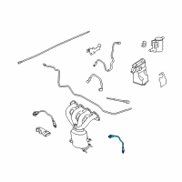 OEM Saturn Astra Sensor, Heated Oxygen(Position 2) Diagram - 55565000