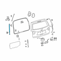 OEM 2015 Toyota Sequoia Support Cylinder Diagram - 68908-0C040