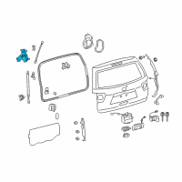 OEM 2017 Toyota Sequoia Pulldown Motor Diagram - 68910-0C020