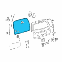 OEM 2021 Toyota Sequoia Weatherstrip Diagram - 67881-0C021