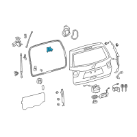 OEM 2015 Toyota Sequoia Hinge Diagram - 68810-0C031