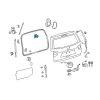 OEM 2017 Toyota Sequoia Hinge Diagram - 68810-0C031