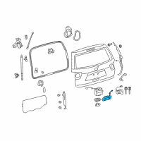 OEM 2008 Toyota Sequoia Handle, Outside Diagram - 76802-0C010-B0