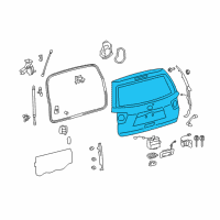 OEM Toyota Lift Gate Diagram - 67005-0C091