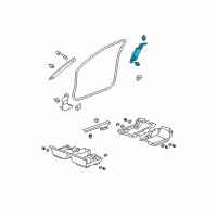 OEM 2008 Honda Accord Garnish Assy., L. Center Pillar (Upper) *NH686L* (QP LIGHT WARM GRAY) Diagram - 84161-TE0-A01ZA