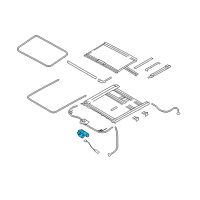 OEM Hyundai Azera Motor Assembly-Sunroof Diagram - 81631-3L200