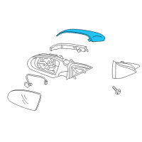 OEM Kia Optima SCALP-Outside Rear View Mi Diagram - 87616D5000