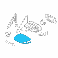 OEM 2020 Nissan Maxima Mirror Body Cover, Driver Side Diagram - 96374-4RA0A