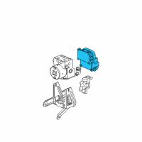 OEM 2003 Saturn Vue Electronic Brake And Traction Control Module Assembly Diagram - 22701027