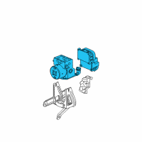 OEM Saturn Vue Brake Pressure Modulator Valve Assembly Diagram - 15776486