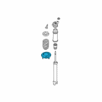 OEM 2007 Hyundai Elantra Rear Spring Pad, Lower Diagram - 55344-3S000