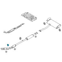 OEM Kia Sportage Hanger-Exhaust Pipe Diagram - 287604B030