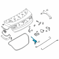OEM 2015 Lincoln MKZ Actuator Assembly Diagram - DP5Z-54432A38-A