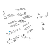 OEM 2007 Chevrolet Express 2500 Bracket Asm-Exhaust Pipe Hanger Diagram - 25856910