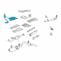 OEM 2009 Chevrolet Express 3500 Front Shield Diagram - 15206838