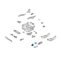 OEM 2015 BMW 535i Seat Adjustment Switch, Right Diagram - 61-31-6-958-526