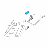 OEM Lincoln Park Lamp Bulb Diagram - 5N2Z-13466-A