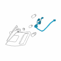 OEM Ford Taurus Socket & Wire Diagram - AG1Z-13410-B