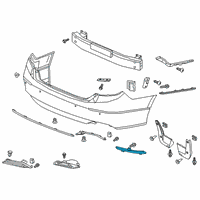 OEM Reflector Assy., L. RR. Diagram - 33555-TVA-A01