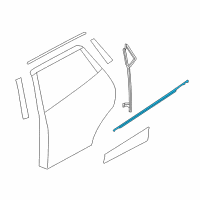 OEM 2022 Nissan Rogue Sport MOULDING - REAR DOOR OUTSIDE, RH Diagram - 82820-6MA1A